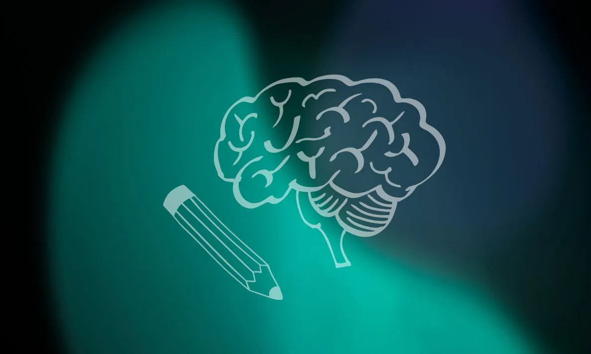 cover content strategy con l'immagine di un cervello unito alla matita che rappresenta al pensare a una strategia prima di agire